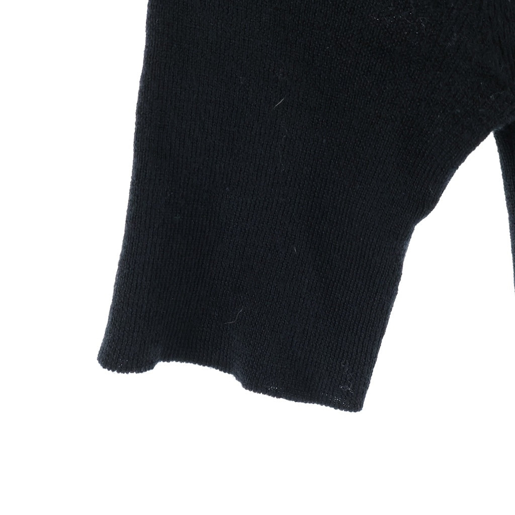 LOUIS VUITTON(ルイヴィトン) 13AW Wool Lace Knit Dress ウール レースデザイン ニットドレス ワンピース ブラック レディース RW132 F 4KD08OD8