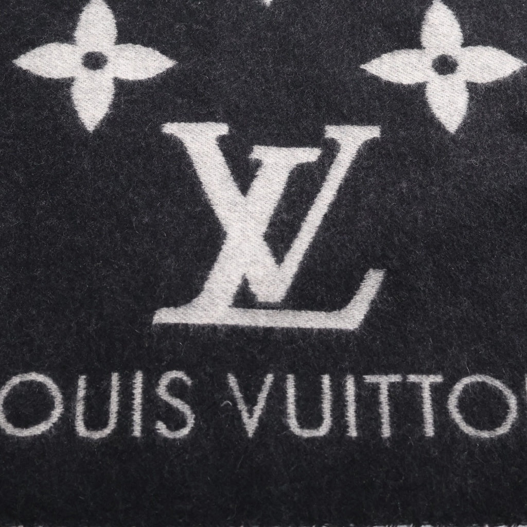 LOUIS VUITTON(ルイヴィトン) エシャルプ レイキャビック ノワール カシミヤ ブラック M71040