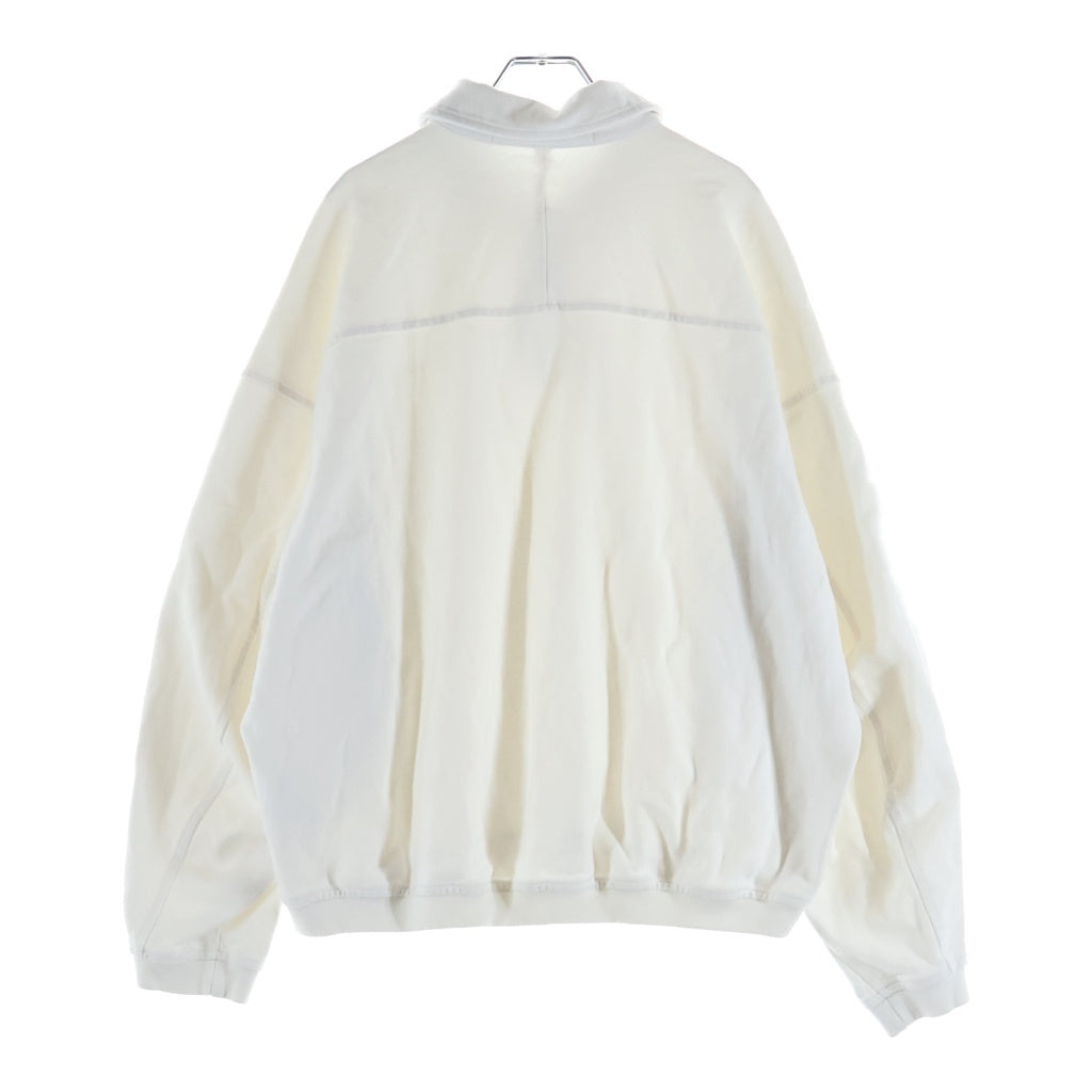 ALEXANDER WANG(アレキサンダーワン) パフロゴ オーバーサイズ スウェット ポロシャツ ホワイト 6CC3241056 レディース