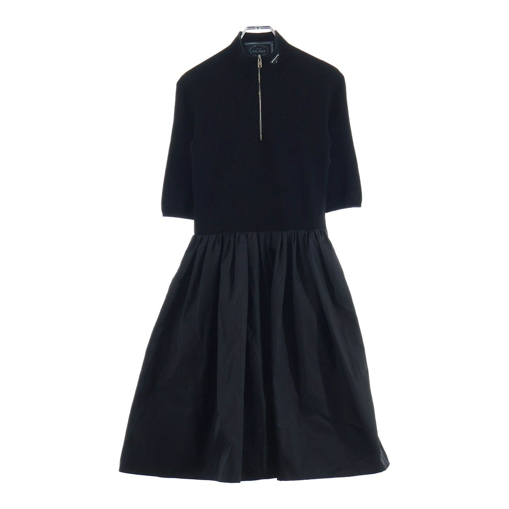 PRADA(プラダ) RE-NYLON リナイロン トライアングルロゴプレート ワンピース ドレス ブラック レディース P3H50 S222