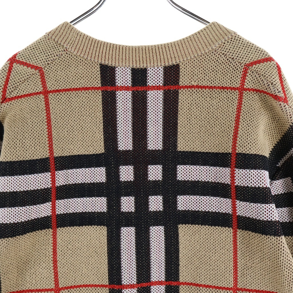 BURBERRY(バーバリー) ノヴァチェック ニット カーディガン ブラウン 8070353 レディース