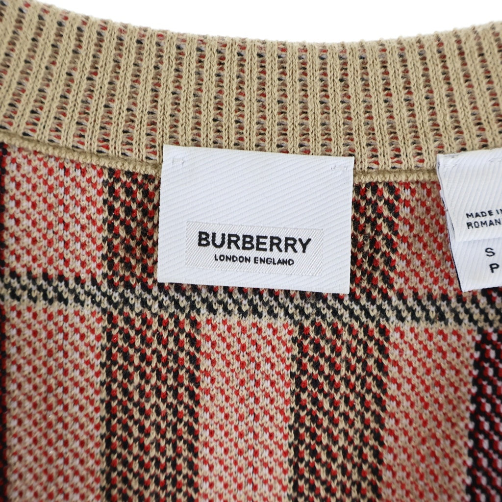 BURBERRY(バーバリー) ノヴァチェック ニット カーディガン ブラウン 8070353 レディース