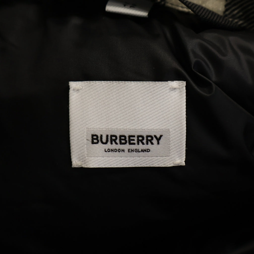 BURBERRY(バーバリー) ショート クロップド パファード ダウンジャケット ブラック レディース 8044730