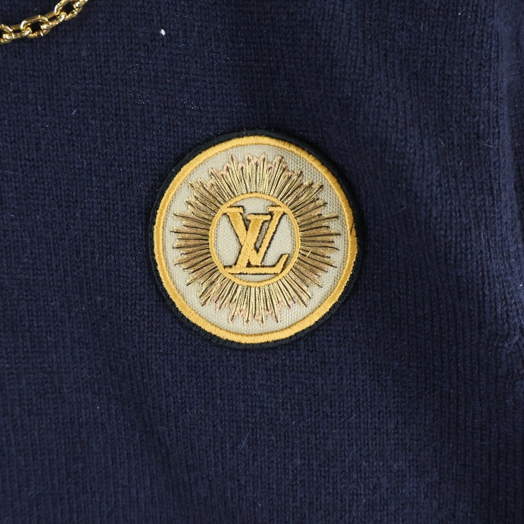 LOUIS VUITTON(ルイヴィトン) 24SS ショルダーチェーンジップ カシミア ニットセーター レディース ネイビー RW241WW FZ3 FQKL14
