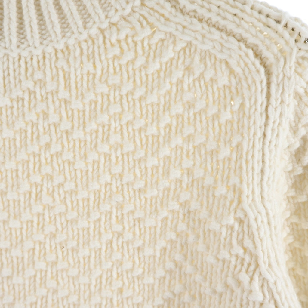 THOM BROWNE(トムブラウン) 4Bar Cable Knit Sweater 4バー ケーブルニット セーター アイボリー FKA399A-Y1036-100 レディース