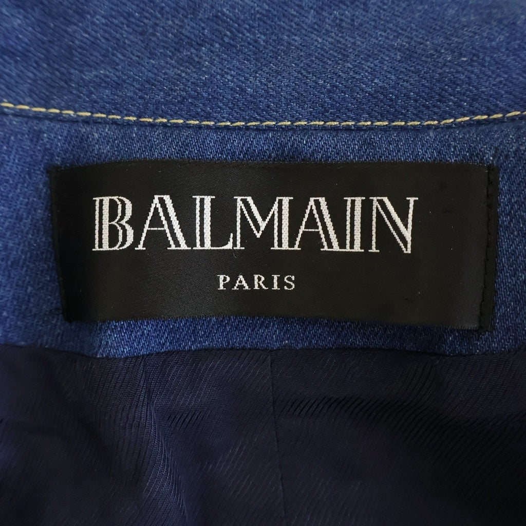 BALMAIN(バルマン) ショート丈 デニムジャケット レディース インディゴ