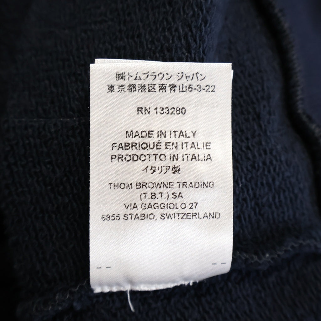 THOM BROWNE(トムブラウン) クラシックバックストライプ ループバック クルーネック スウェットトレーナー ネイビー FJT070A-03377-415 レディース