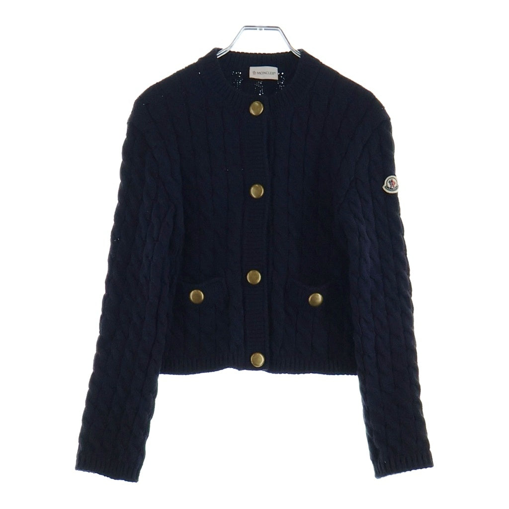 MONCLER(モンクレール) 25AW コットンブレンド ニット カーディガン ブラック レディース K20939B00004