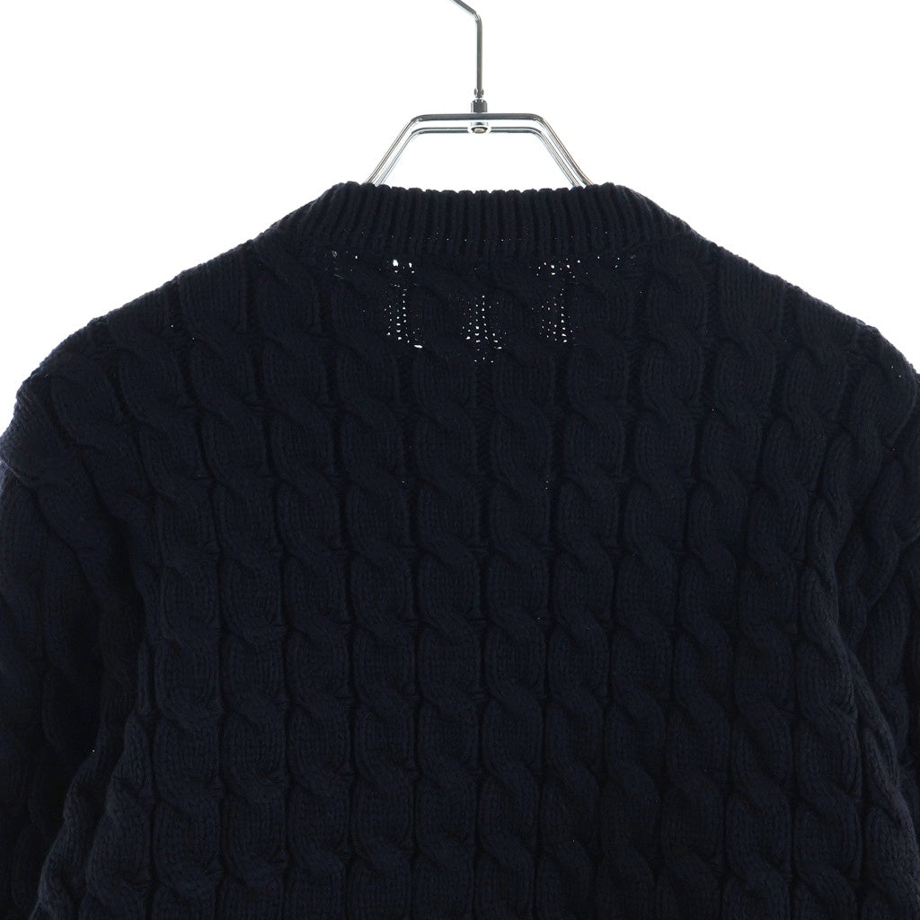 MONCLER(モンクレール) 25AW コットンブレンド ニット カーディガン ブラック レディース K20939B00004