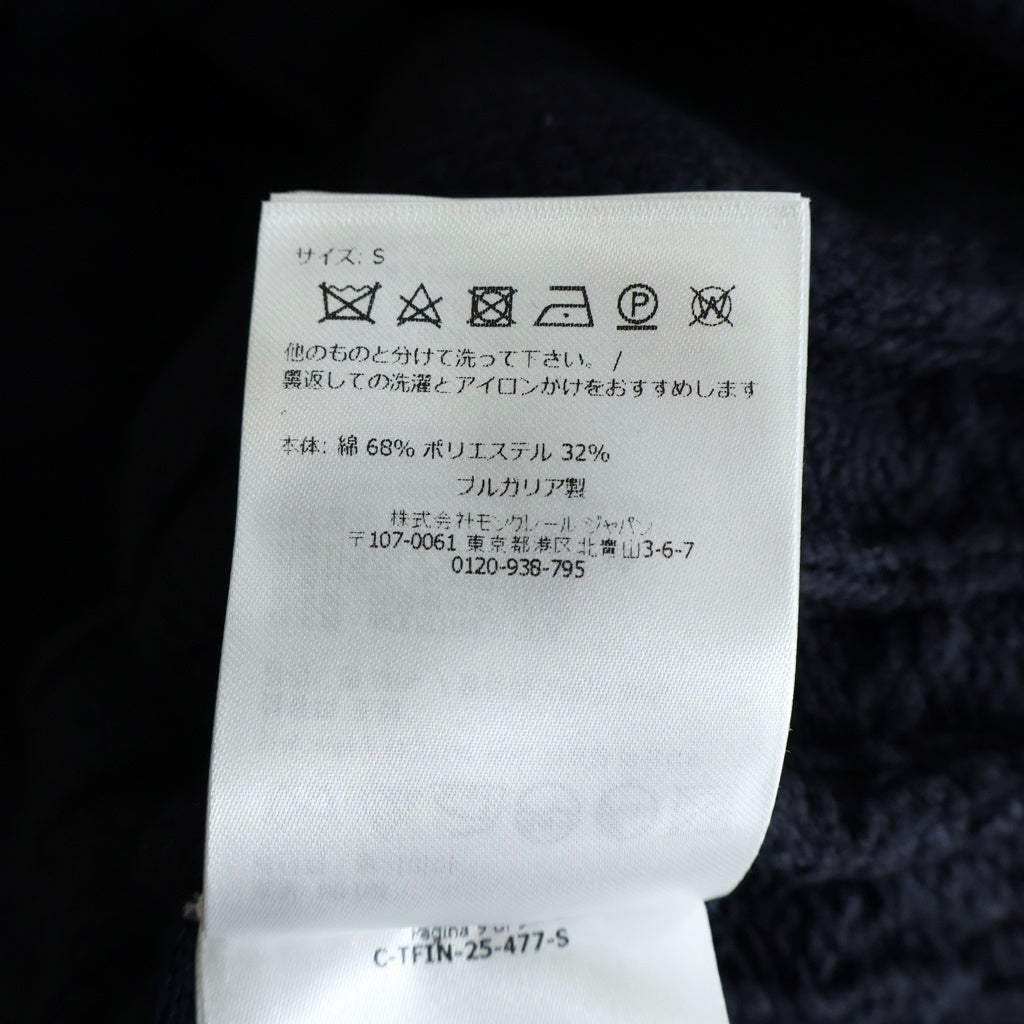 MONCLER(モンクレール) 25AW コットンブレンド ニット カーディガン ブラック レディース K20939B00004