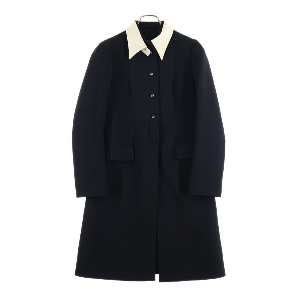 PRADA(プラダ) フロントビブ ウールコート レディース ブラック P646E S162 1JWB