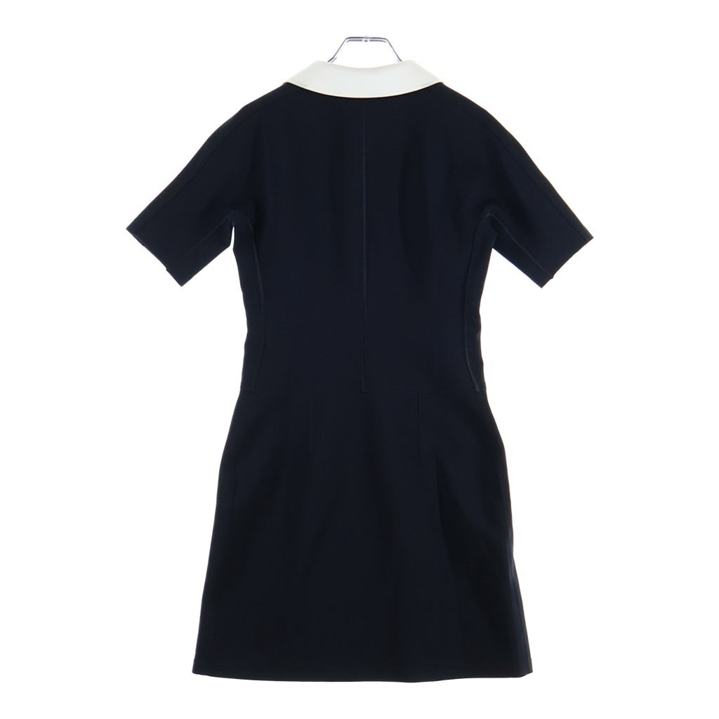 LOUIS VUITTON(ルイヴィトン) 23AW テクニカルジャージーピーターパンカラードレス レディース ブラック RW232W G72 FPDR15