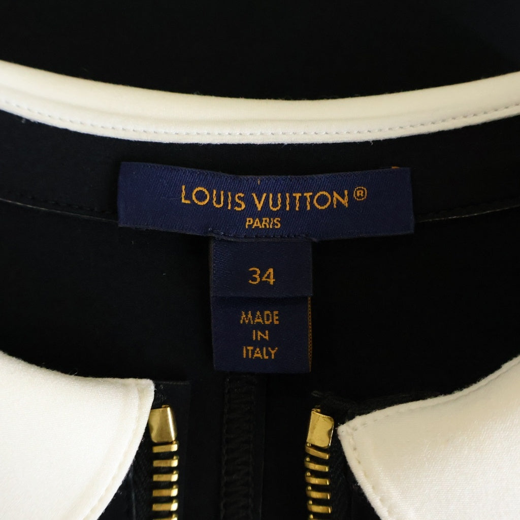 LOUIS VUITTON(ルイヴィトン) 23AW テクニカルジャージーピーターパンカラードレス レディース ブラック RW232W G72 FPDR15