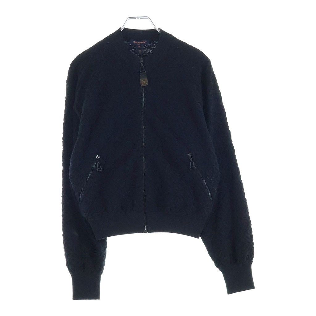LOUIS VUITTON(ルイヴィトン) 25AW モノグラム総柄デザイン パデッドウール ブレンド ボンバー ジャケット ブラック RW252WW VQN FTKC22 レディース