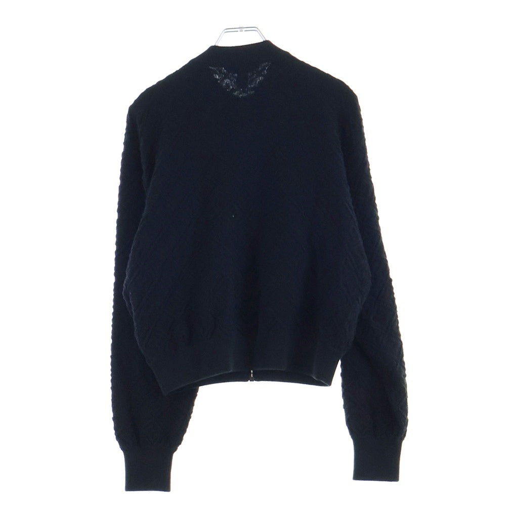 LOUIS VUITTON(ルイヴィトン) 25AW モノグラム総柄デザイン パデッドウール ブレンド ボンバー ジャケット ブラック RW252WW VQN FTKC22 レディース