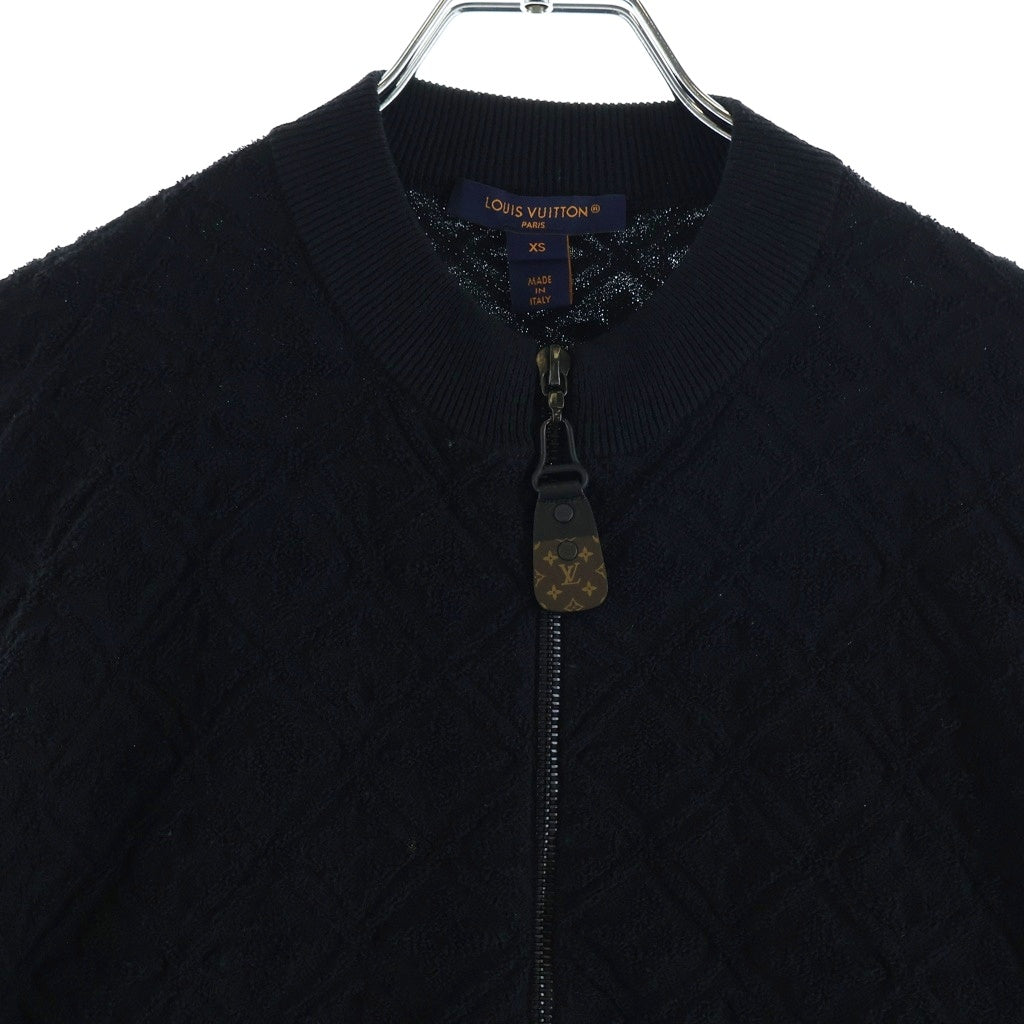 LOUIS VUITTON(ルイヴィトン) 25AW モノグラム総柄デザイン パデッドウール ブレンド ボンバー ジャケット ブラック RW252WW VQN FTKC22 レディース