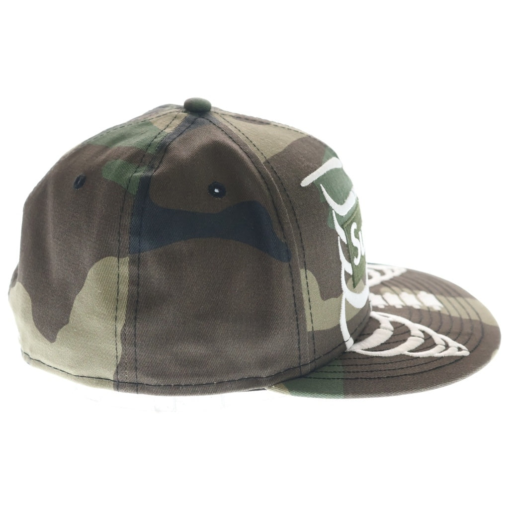 SUPREME(シュプリーム) 25SS ×NEW ERA Bones Box Logo Cap Camo ニューエラ スケルトン ボックスロゴ カモフラ ベースボールキャップ 帽子 カーキ