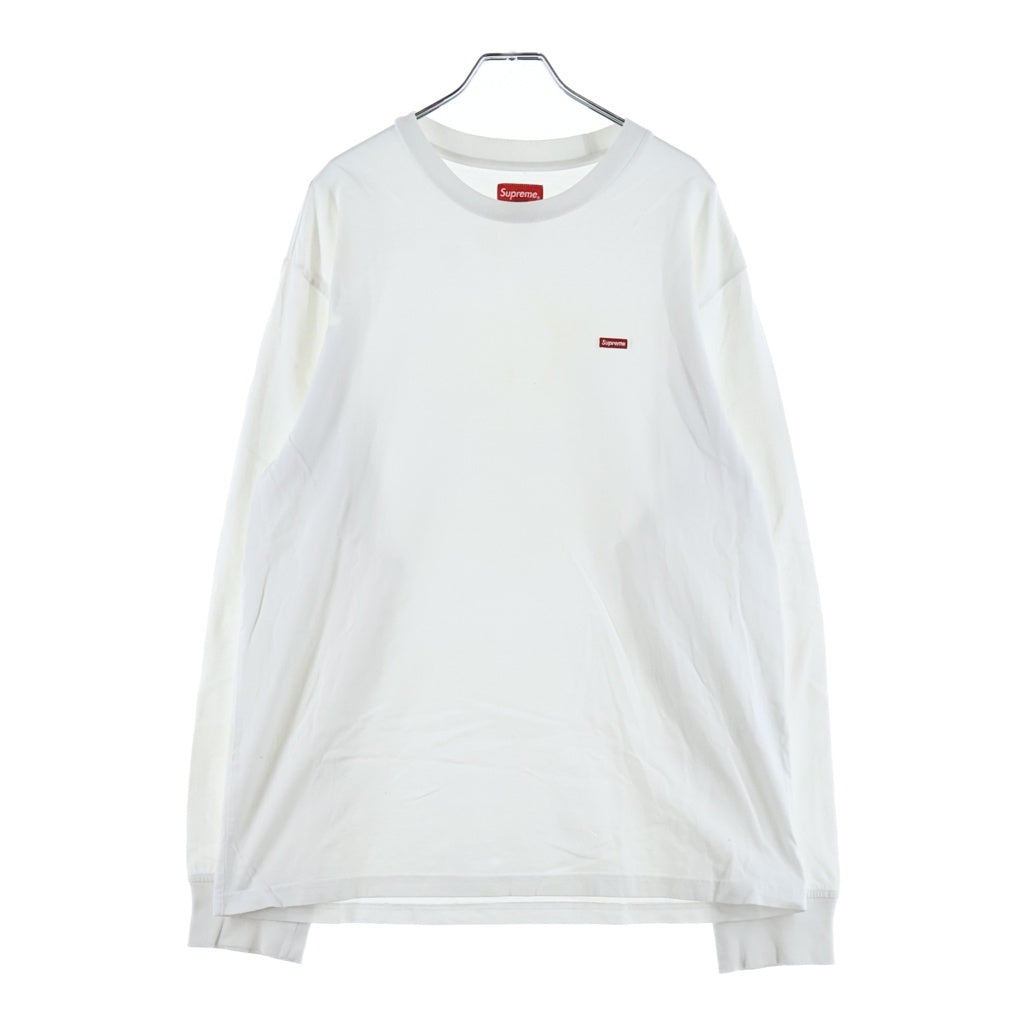 SUPREME(シュプリーム) Small Box Logo L/S Tee スモールボックスロゴ クルーネック 長袖Tシャツ カットソー ホワイト