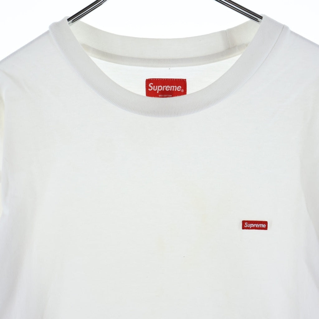 SUPREME(シュプリーム) Small Box Logo L/S Tee スモールボックスロゴ クルーネック 長袖Tシャツ カットソー ホワイト
