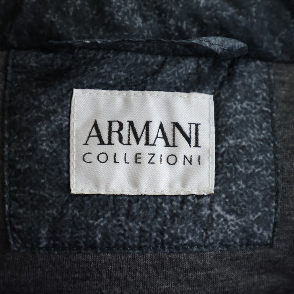 ARMANI COLLEZIONI(アルマーニ コレツィオーニ) ナイロン ジップアップ 中綿 パファージャケット ブラック