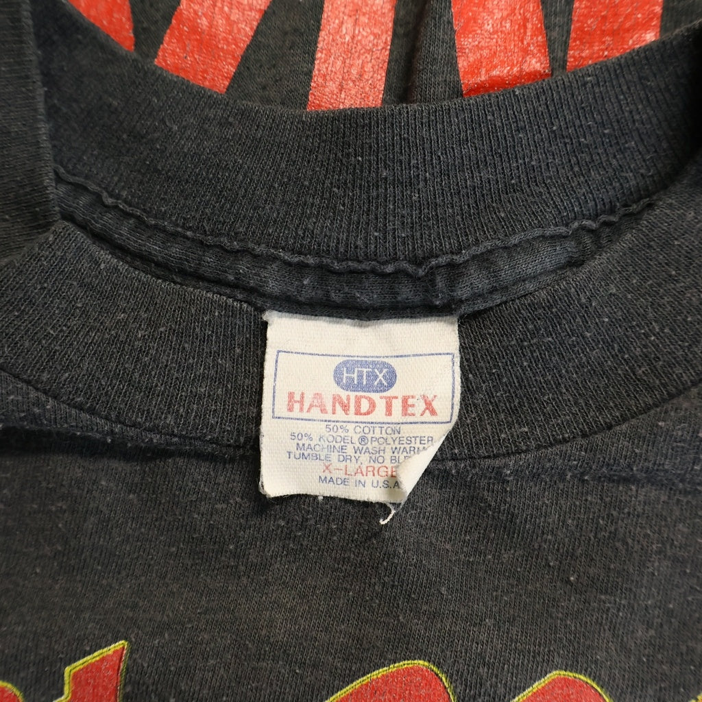 VINTAGE(ヴィンテージ) 80s VINTAGE great white 1989 Tour ヴィンテージ グレイトホワイト 両面プリント ツアー 半袖Tシャツ ブラック
