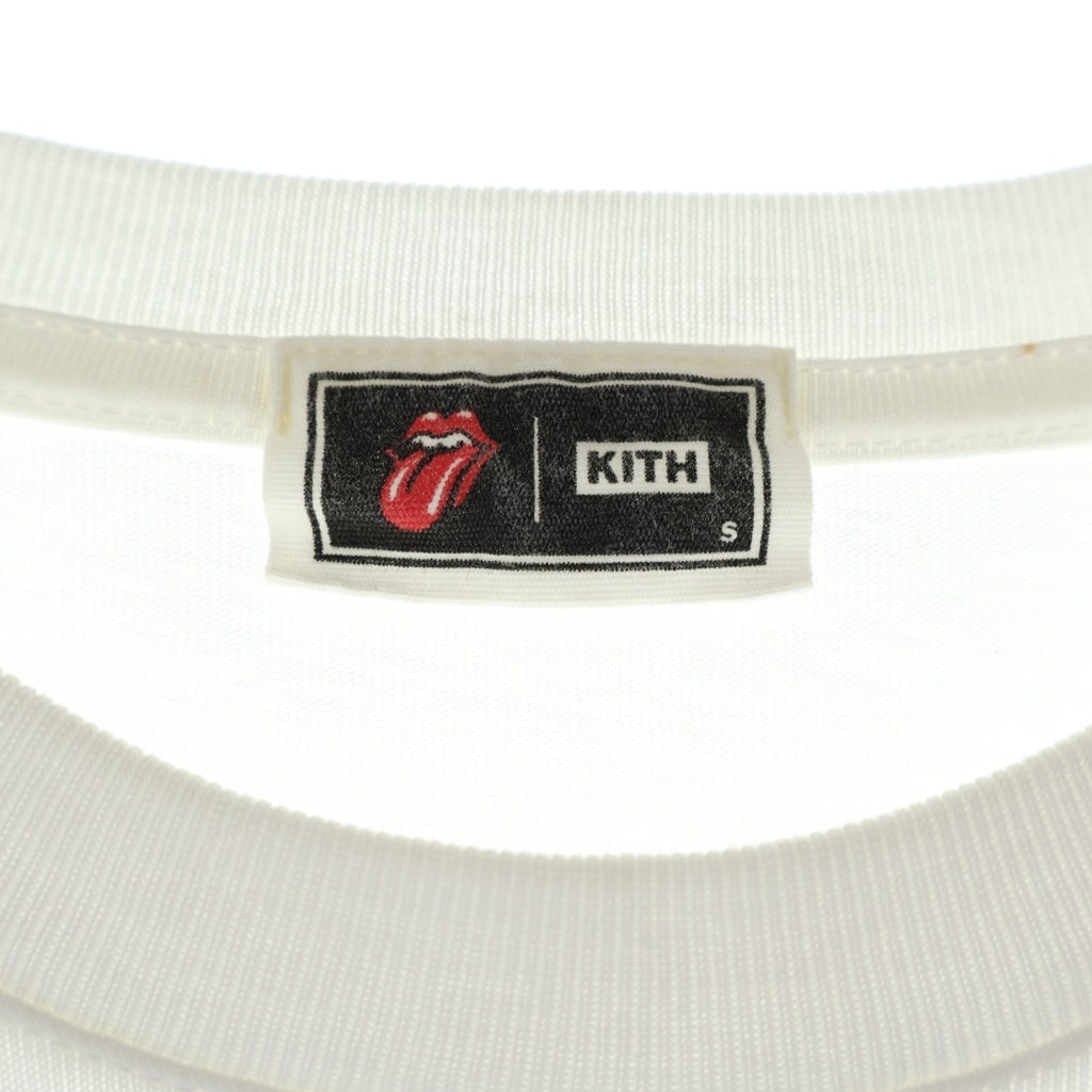 KITH(キス) ×The Rolling Stones Mick Photo Vintage Tee ローリングストーンズ ミック フォト ヴィンテージ Tシャツ ホワイト KHM033204