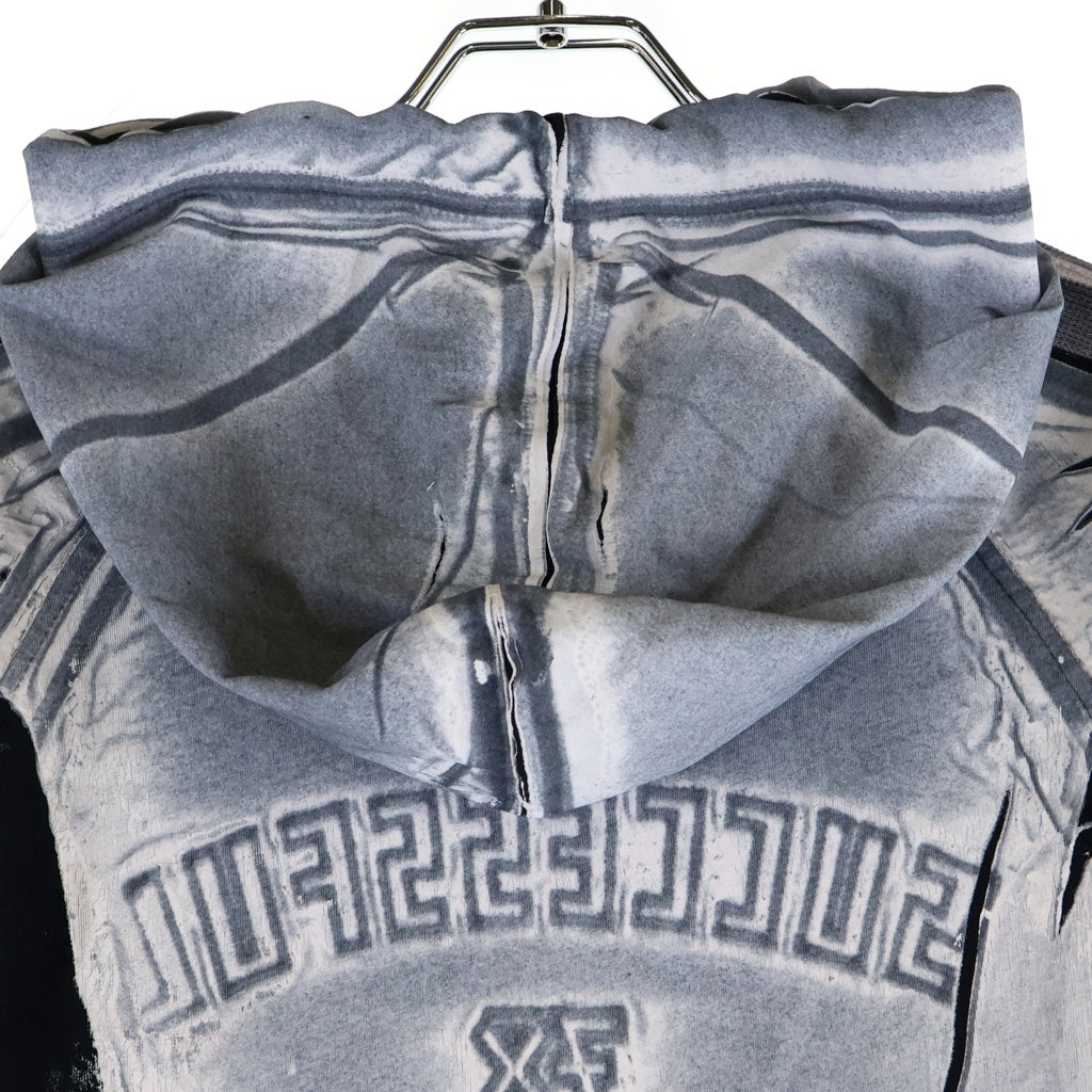 DIESEL(ディーゼル) D-ARAL-JP プリント フーデット ドレス/ワンピース グレー レディース A13449