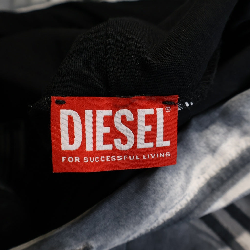 DIESEL(ディーゼル) D-ARAL-JP プリント フーデット ドレス/ワンピース グレー レディース A13449