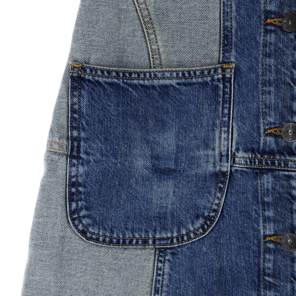 DIESEL(ディーゼル) DE-RAYS デニム ノースリーブ ドレス/ワンピース インディゴ レディース A03729