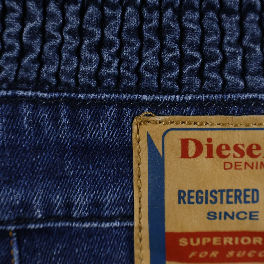 DIESEL(ディーゼル) DE-TERMINATE-FS フルジップアップ デニム ノースリーブ ドレス/ワンピース インディゴ A03729 レディース A05937