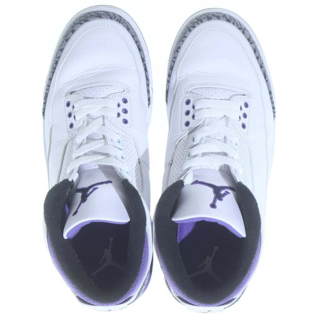 NIKE(ナイキ) AIR JORDAN 3 RETRO DARK IRIS CT8532-105 エアジョーダン3 レトロ ダークアイリス ハイカットスニーカー US8.5/26.5m ホワイト/パープル