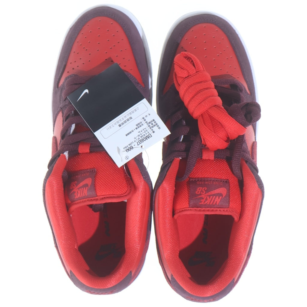NIKE SB(ナイキエスビー) DUNK LOW CHERRY ダンク ローカットスニーカー レッド/ブラウン US8.5/26.5cm DM0807-600