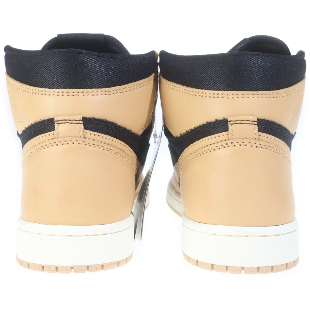NIKE(ナイキ) AIR JORDAN 1 RETRO HIGH OG VACHETTA TAN 555088-202 エアジョーダン1 レトロ バケッタタン ハイカットスニーカー ブラック/ベージュ US8.5/26.5cm