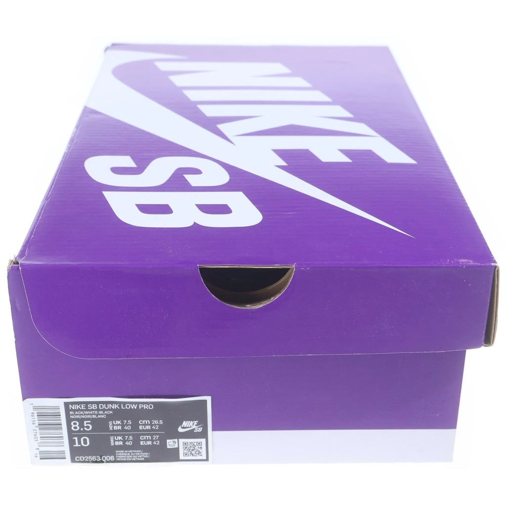 NIKE SB(ナイキエスビー) DUNK LOW PRO ダンクプロ ローカットスニーカー ブラック US8.5/26.5cm CD2563-006