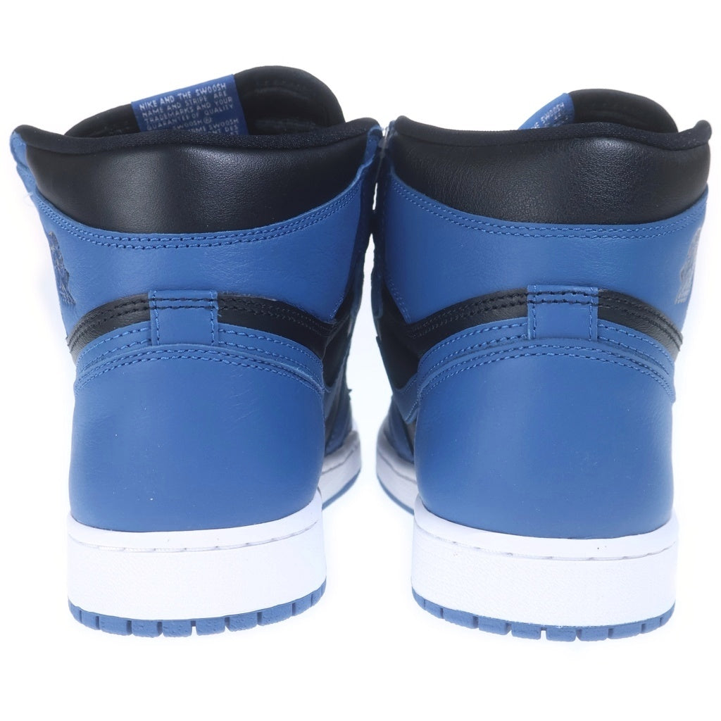 NIKE(ナイキ) AIR JORDAN 1 RETRO HIGH OG DARK MARINA BLUE 555088-404 エアジョーダン1 レトロ ダークマリーナブルー ハイカットスニーカーブラック/ブルー US8.5/26.5cm