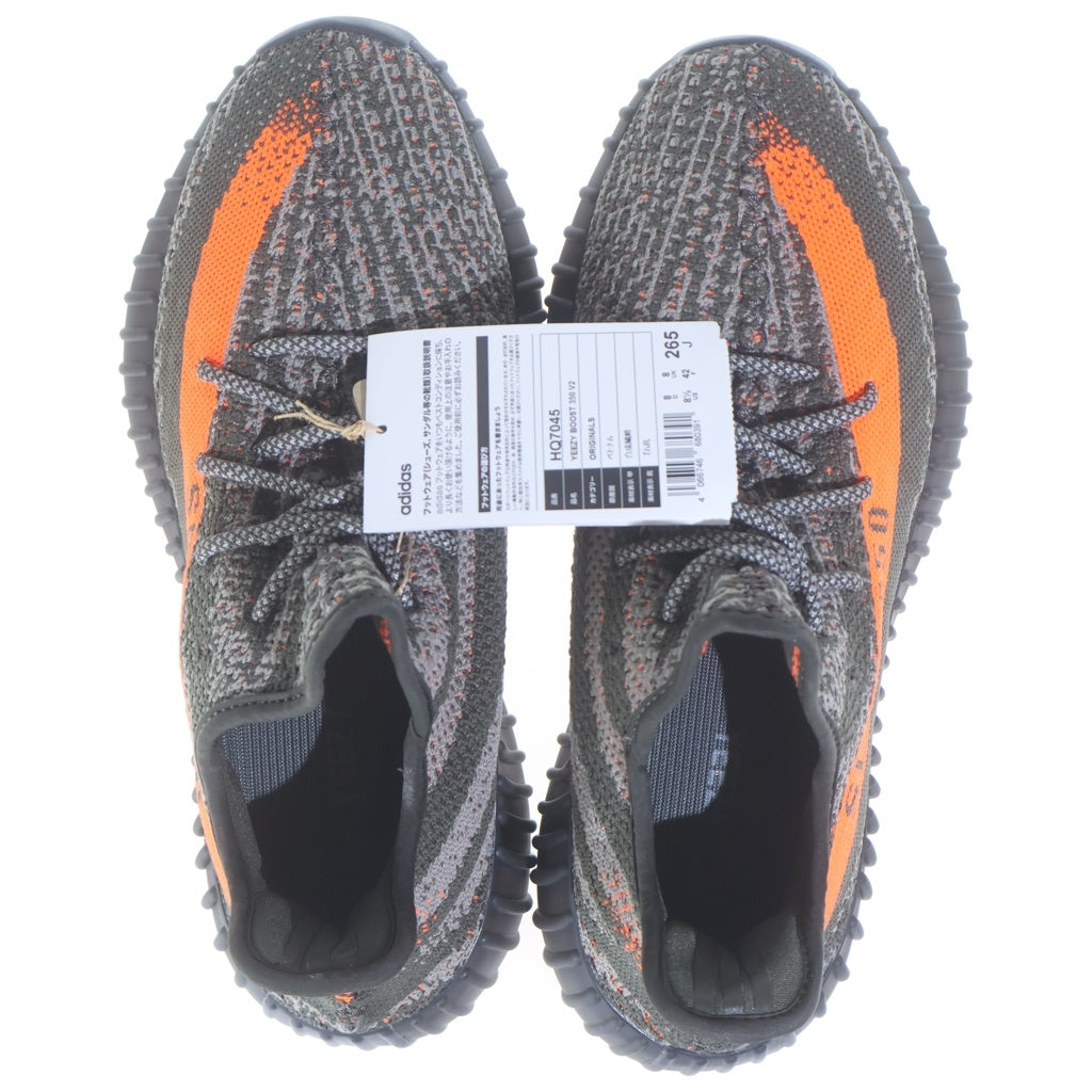 adidas(アディダス) YEEZY BOOST 350 V2 CABON BELUGA HQ7045 イージーブースト カーボン ベルーガ ローカットスニーカー グレー/オレンジ US8.5/26.5cm