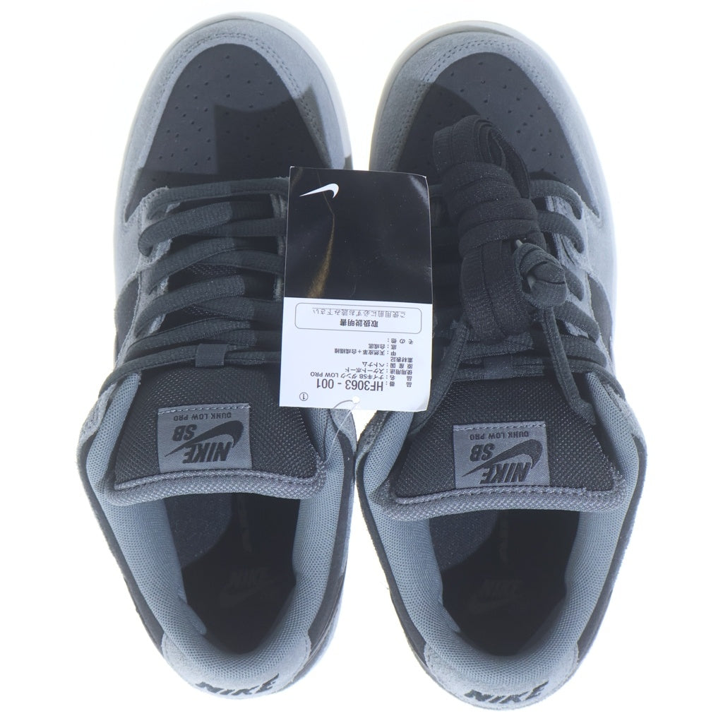 NIKE SB(ナイキエスビー) DUNK LOW PRO DARK SMOKE GREY HF3063-001 ダンク ダークスモークグレー ローカットスニーカー ブラック/グレー US8.5/26.5cm