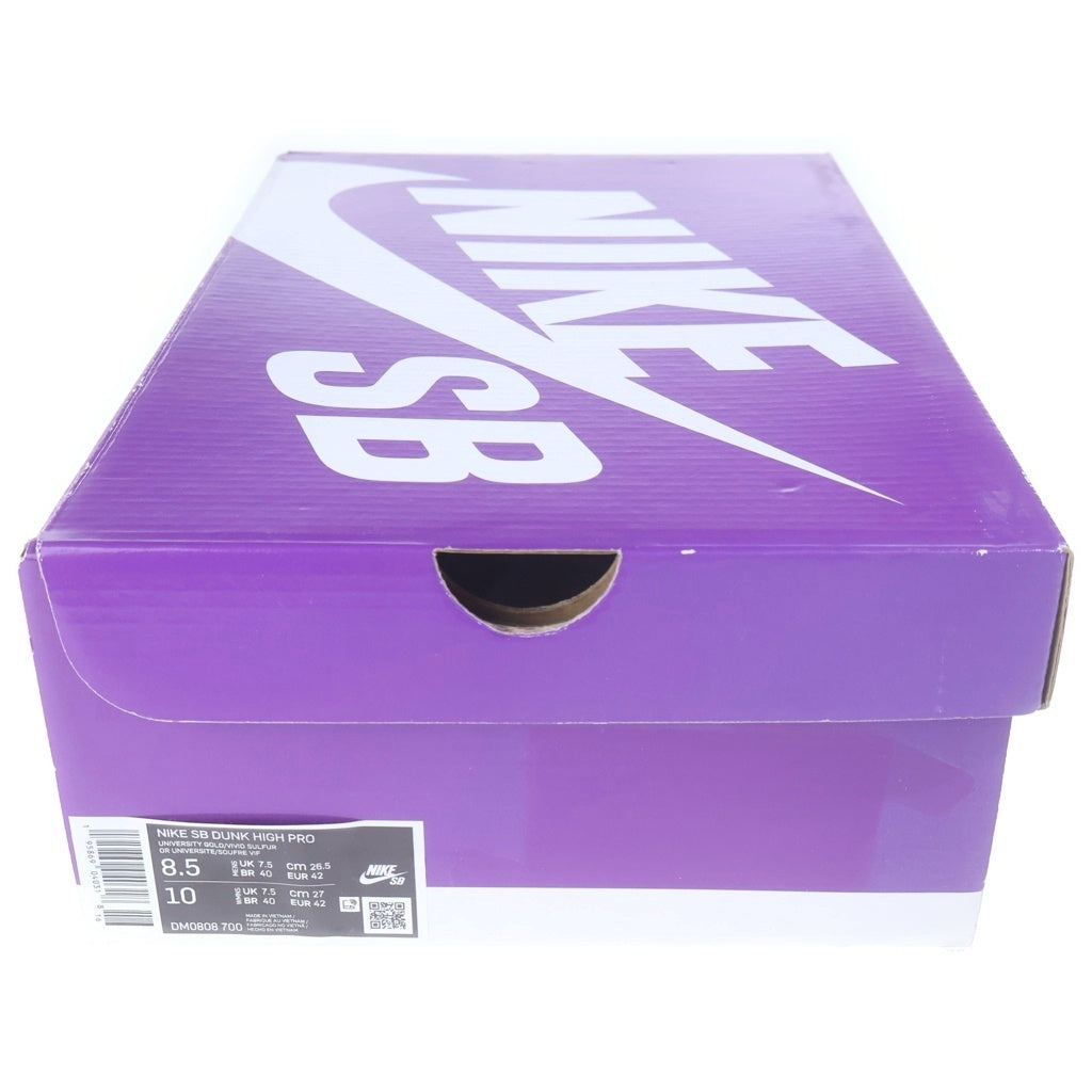 NIKE SB(ナイキエスビー) DUNK HIGH PRO DM0808-700 ダンク ハイカットスニーカーイエロー US8.5/26.5cm
