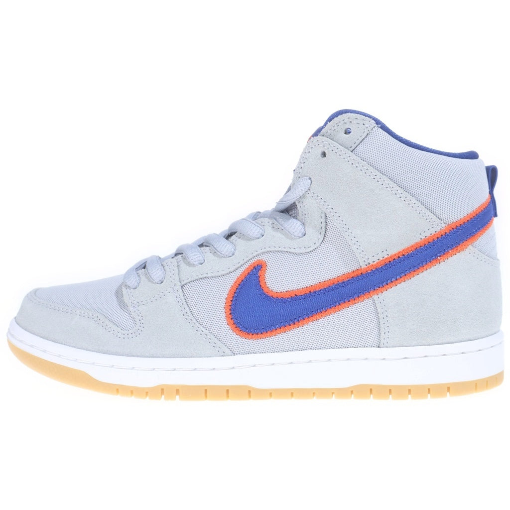 NIKE SB(ナイキエスビー) DUNK HIGH RUSH BLUE AND TEAM ORANGE NEW YORK METS DH7150-001 ニューヨークメッツ ハイカットスニーカー グレー US8.5/26.5cm