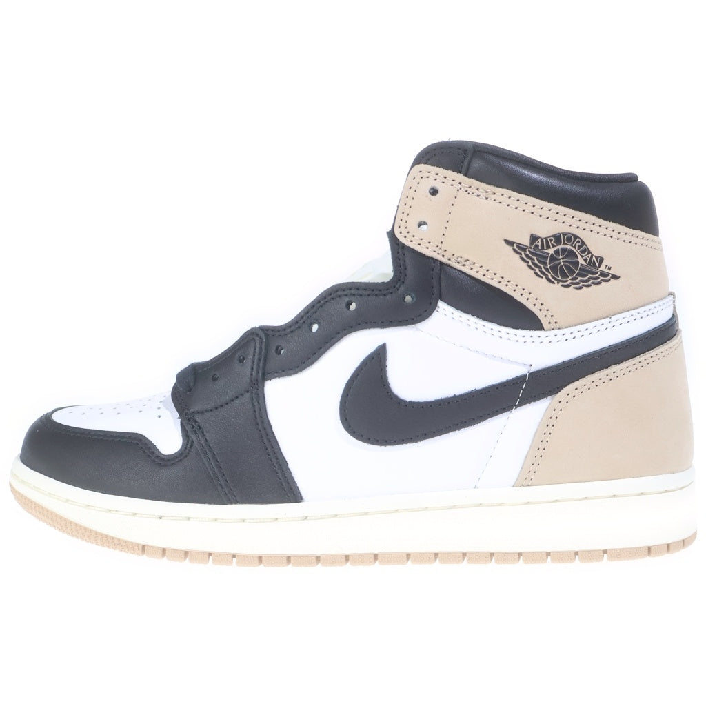 NIKE(ナイキ) WMNS AIR JORDAN 1 RETRO HIGH OG LATTE ウィメンズ エアジョーダン1 ハイカットスニーカー ブラック/ホワイト/ブラウン US10/27cm FD2596-021