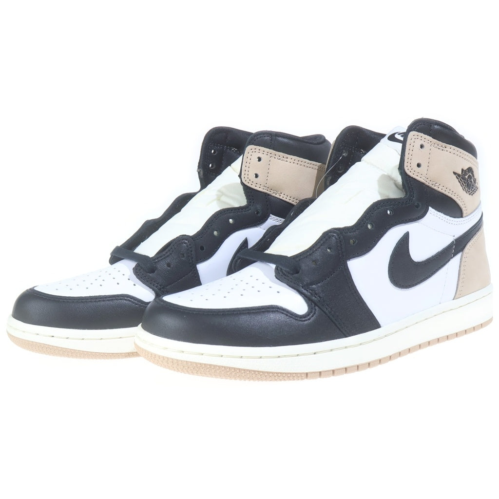NIKE(ナイキ) WMNS AIR JORDAN 1 RETRO HIGH OG LATTE ウィメンズ エアジョーダン1 ハイカットスニーカー ブラック/ホワイト/ブラウン US10/27cm FD2596-021