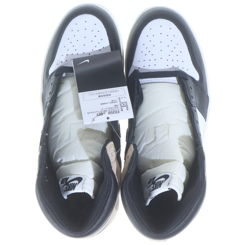NIKE(ナイキ) WMNS AIR JORDAN 1 RETRO HIGH OG LATTE ウィメンズ エアジョーダン1 ハイカットスニーカー ブラック/ホワイト/ブラウン US10/27cm FD2596-021