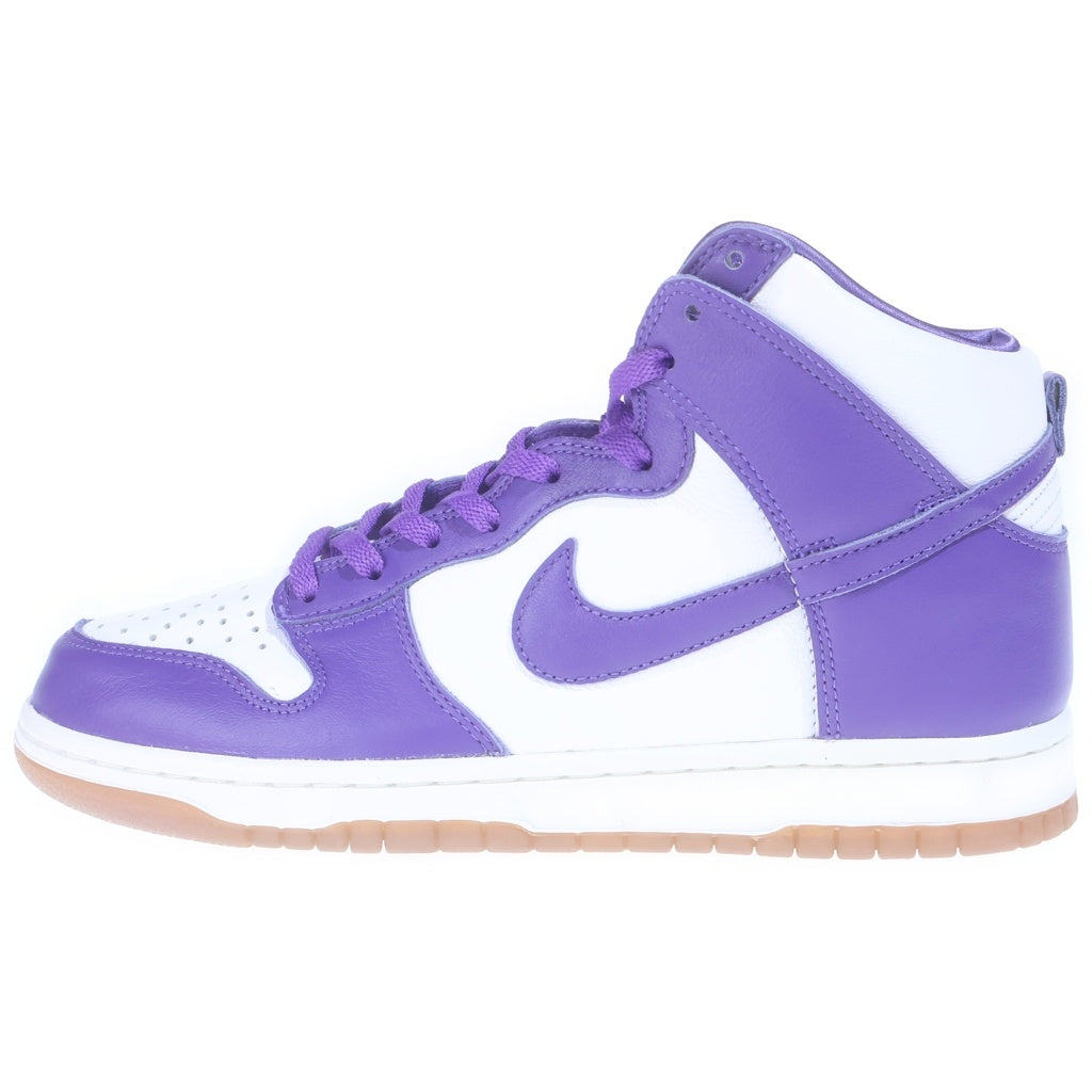 NIKE(ナイキ) DUNK HIGH WMNS VARSITY PURPLE ウィメンズ ダンク ハイカットスニーカー ホワイト/パープル US10.5/27.5cm DC5382-100