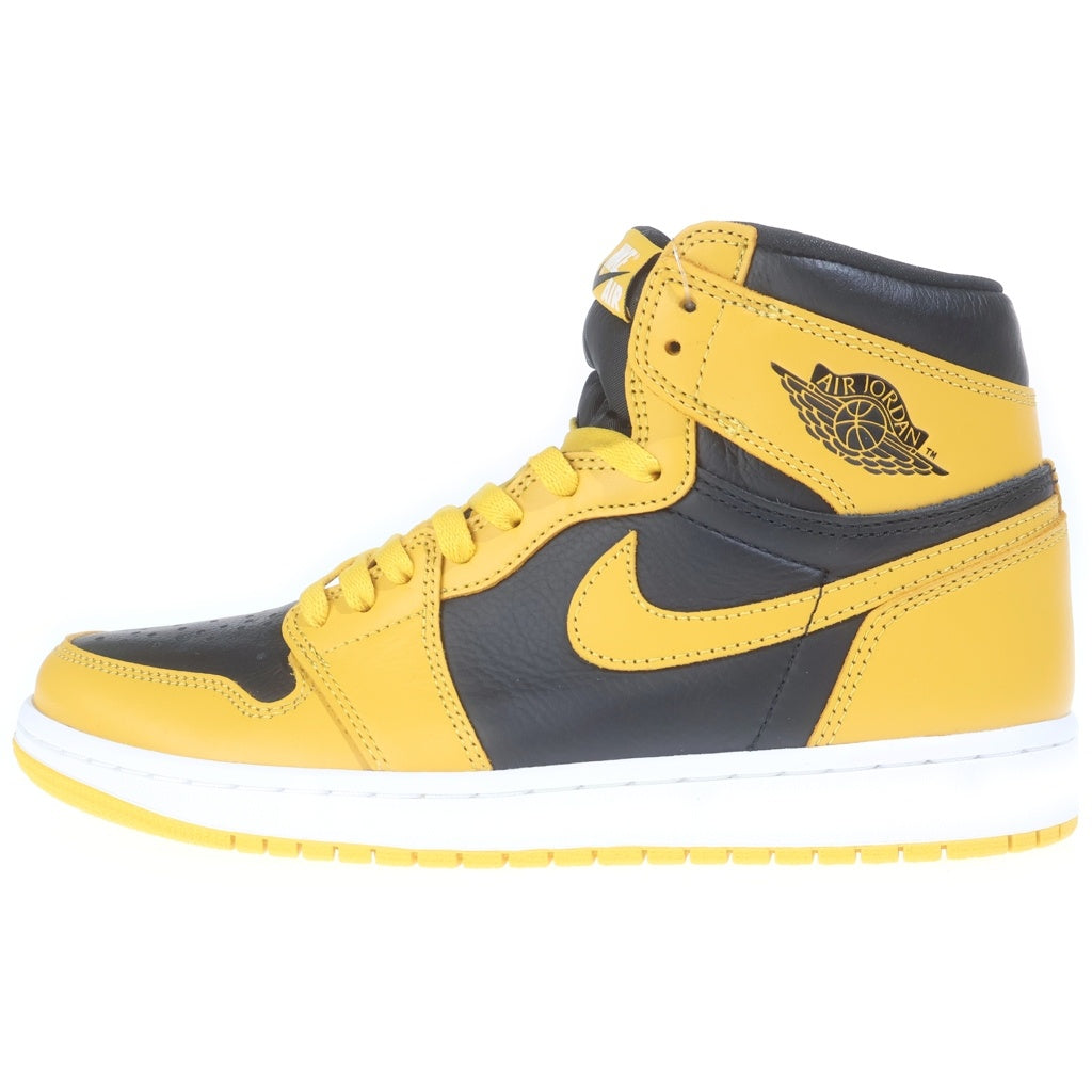 NIKE(ナイキ) AIR JORDAN 1 HIGH OG POLLEN 555088-701 エアジョーダン1 パラン ハイカットスニーカー ブラック/イエロー US8.5/26.5cm