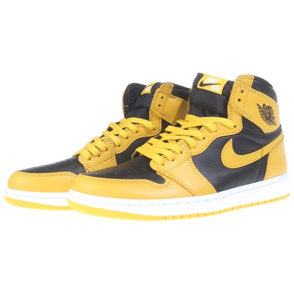 NIKE(ナイキ) AIR JORDAN 1 HIGH OG POLLEN 555088-701 エアジョーダン1 パラン ハイカットスニーカー ブラック/イエロー US8.5/26.5cm