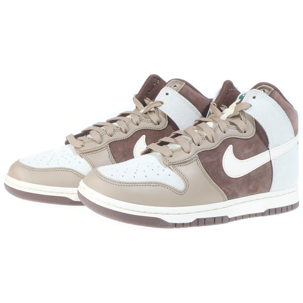 NIKE(ナイキ) DUNK HIGH PRM LIGHT CHOCOLATE DH5348-100 ダンク プレミアム ハイカットスニーカー ブラウン US8.5/26.5cm