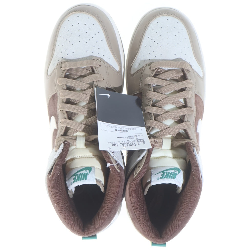 NIKE(ナイキ) DUNK HIGH PRM LIGHT CHOCOLATE DH5348-100 ダンク プレミアム ハイカットスニーカー ブラウン US8.5/26.5cm