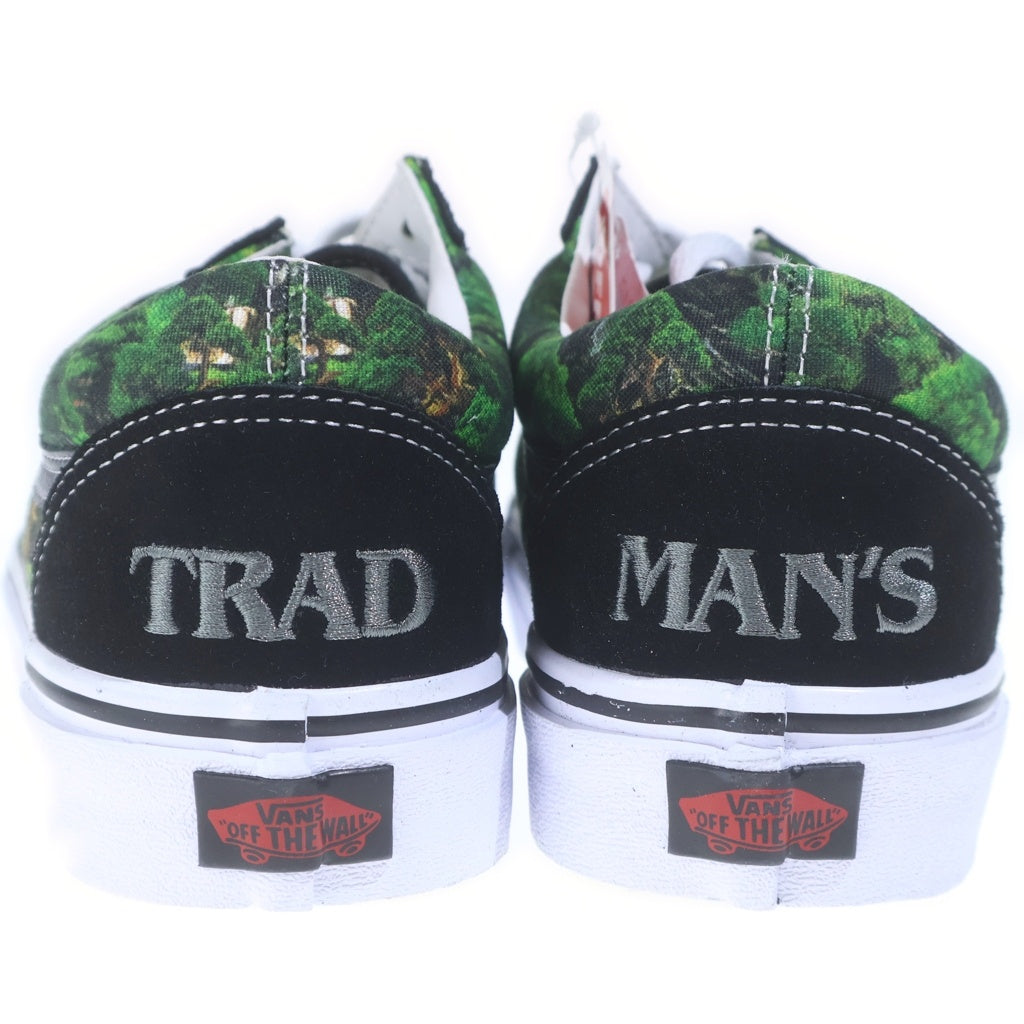 VANS(ヴァンズ) ×TRADMAN'S OLD SKOOL BONSAI CAMOUFLAGE トラッドマンズボンサイ オールドスクール カモフラージュ ローカットスニーカー ブラック/グリーン US9/27cm V36CF TRADMAN'S