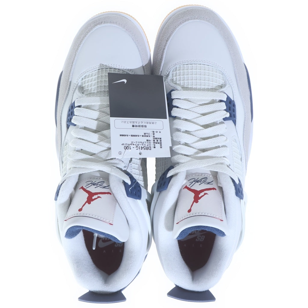 NIKE SB(ナイキエスビー) AIR JORDAN 4 RETRO SP DR5415-100 エアジョーダン4 レトロ ローカットスニーカー ホワイト/ネイビー US8.5/26.5cm