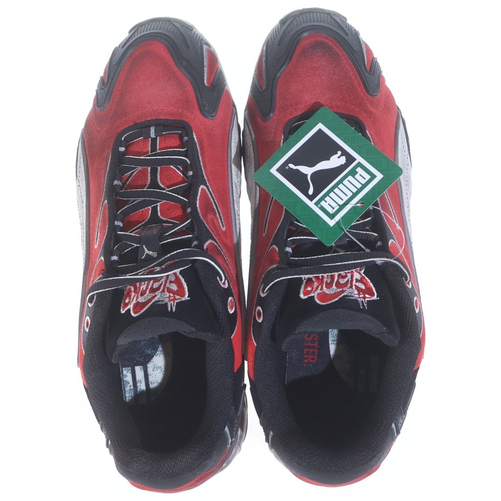 PUMA(プーマ) ×A$AP ROCKY INHALE DISTR 402453-01 エイサップロッキー インヘイル ディストレスト ローカットスニーカー レッド/ブラック US9/27cm